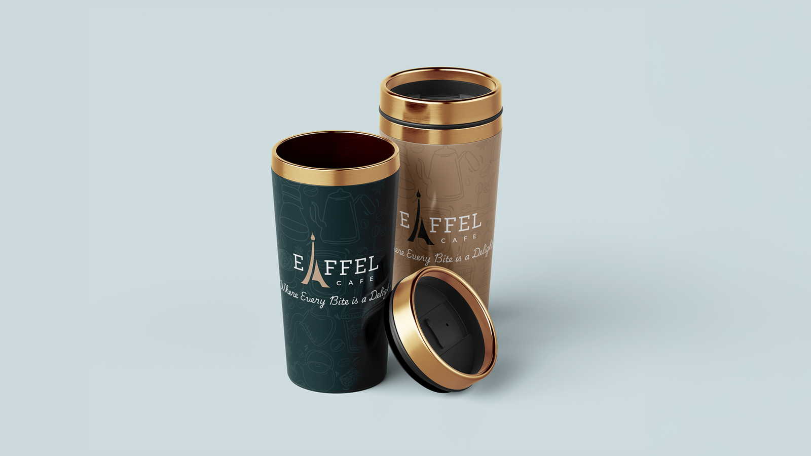 Eiffel Cafe Coffe Mug
