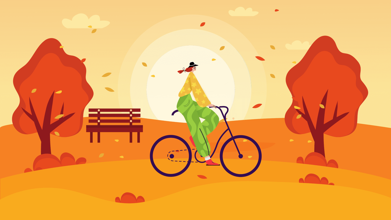 Illustrator Artwork Biking