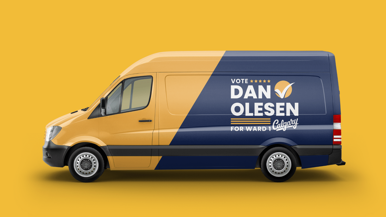 Calgary City Council Dan Olesen Mini Van