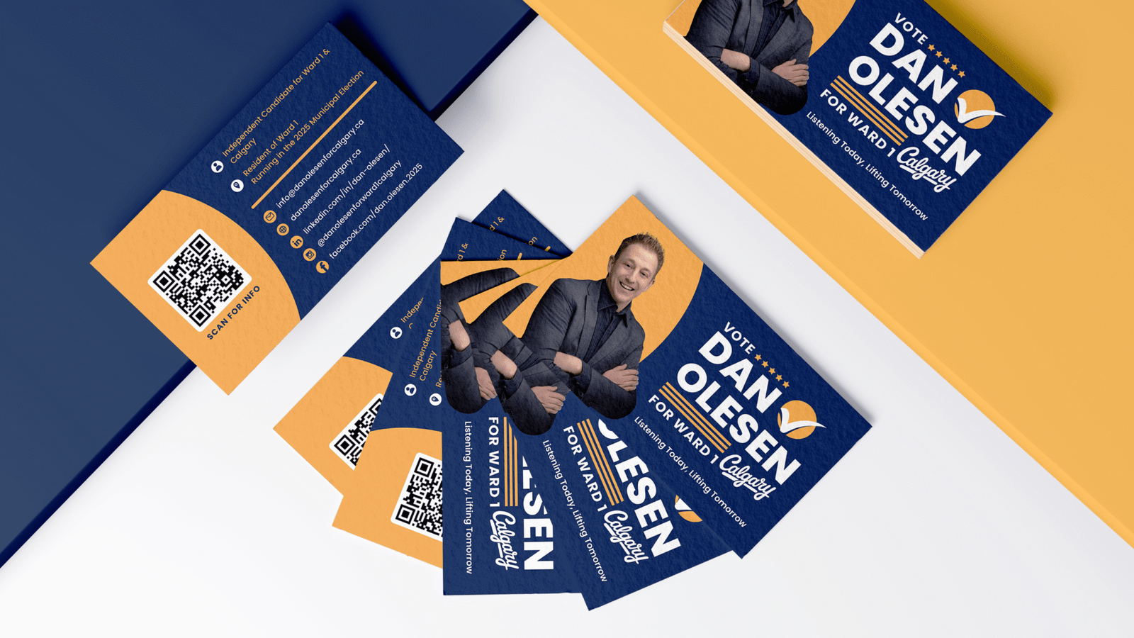 Political Campaign Material Business Card