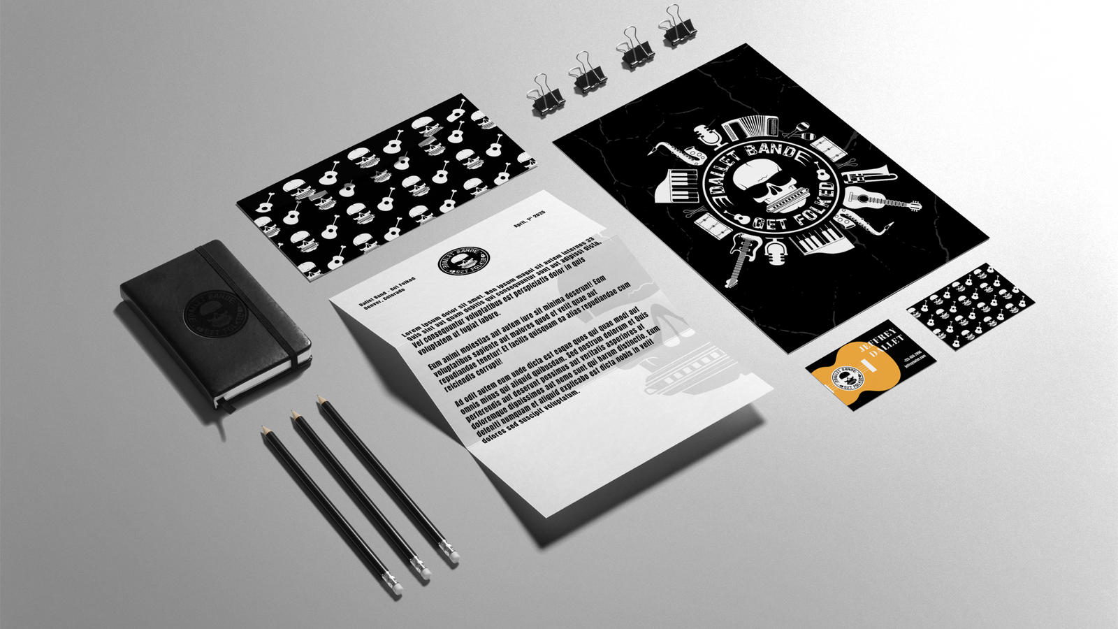 Music Band Logo Mockup Design