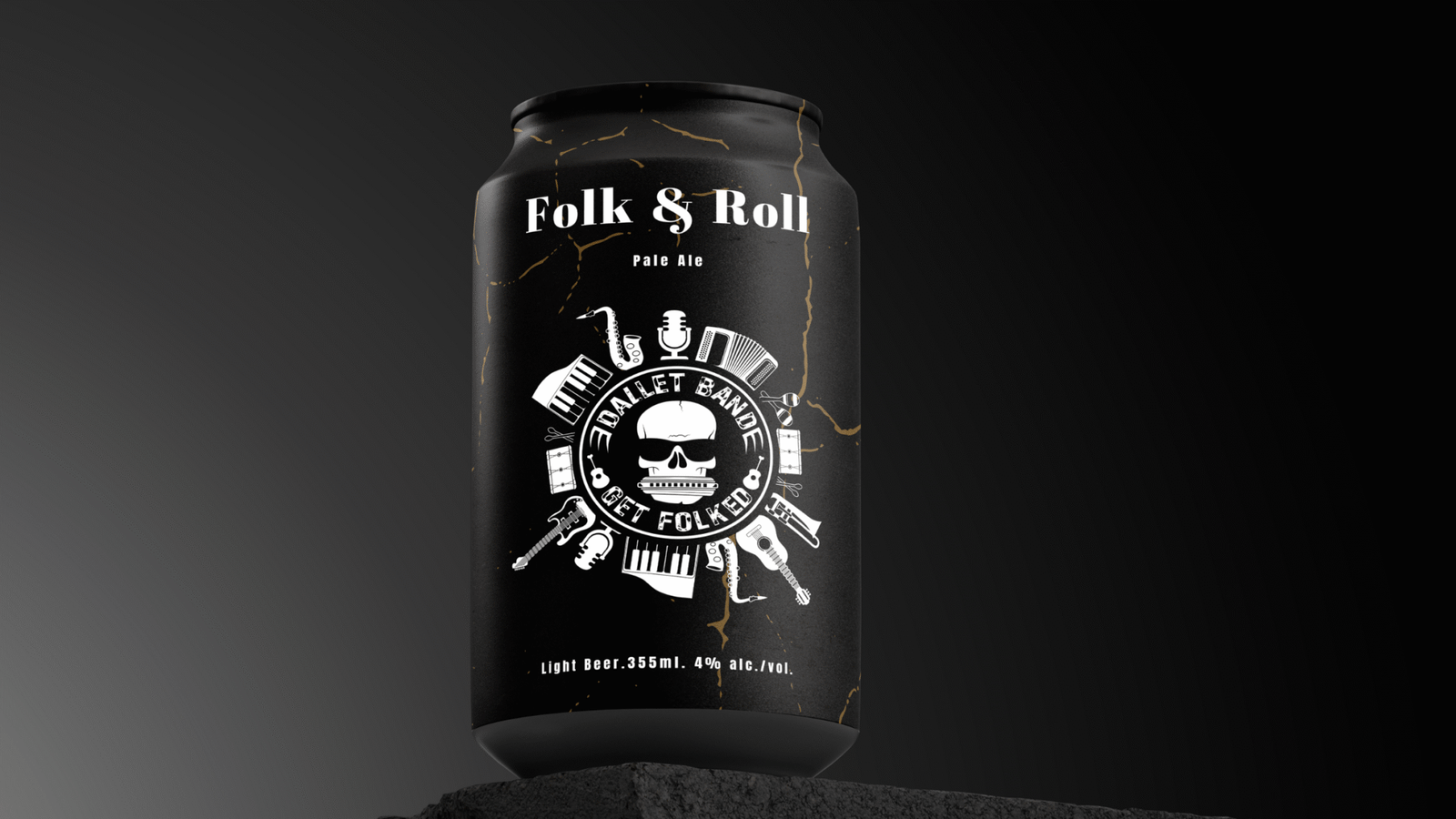 Music Band Beer Can Design