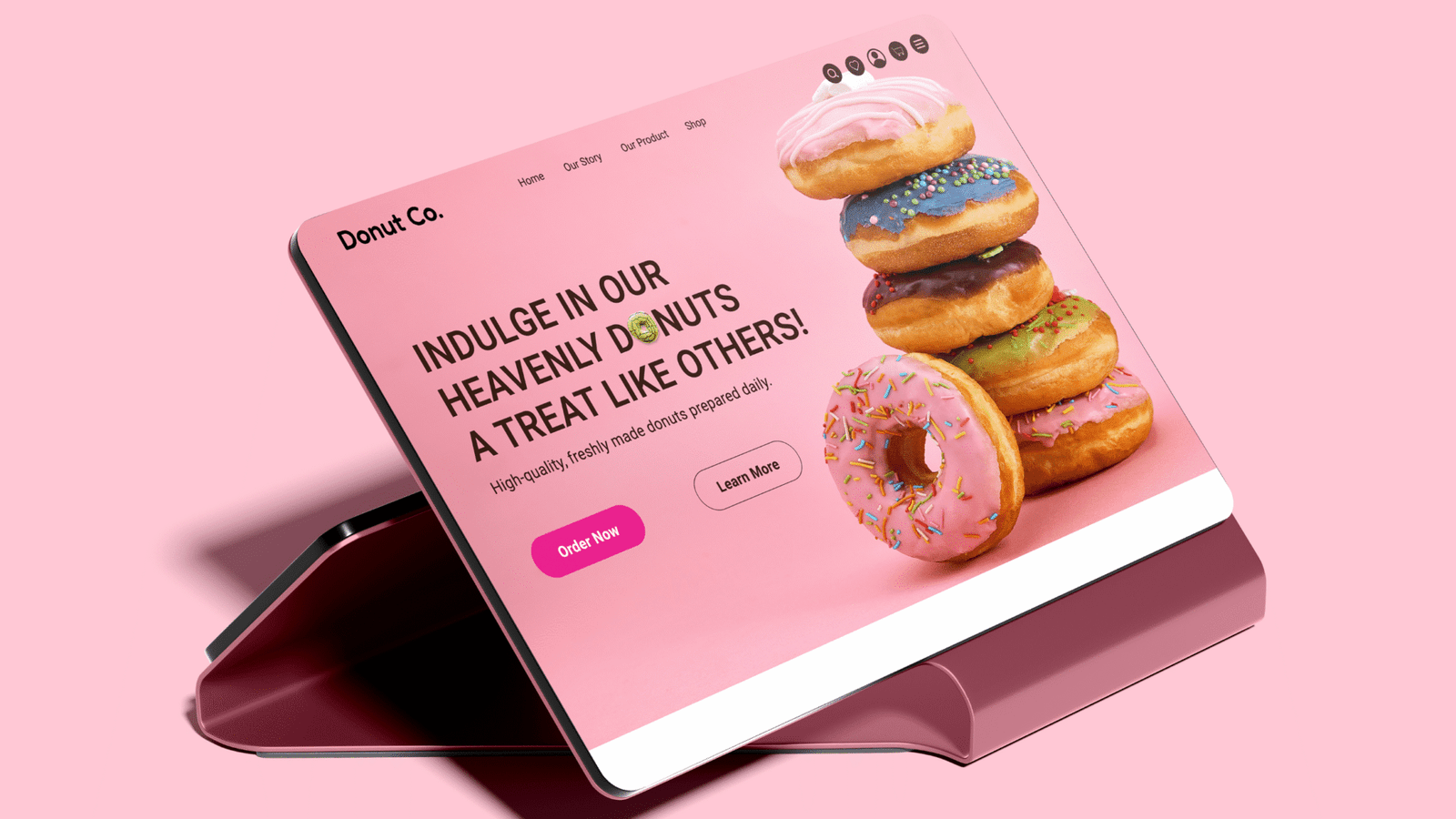Donut Co. Hero Website Design