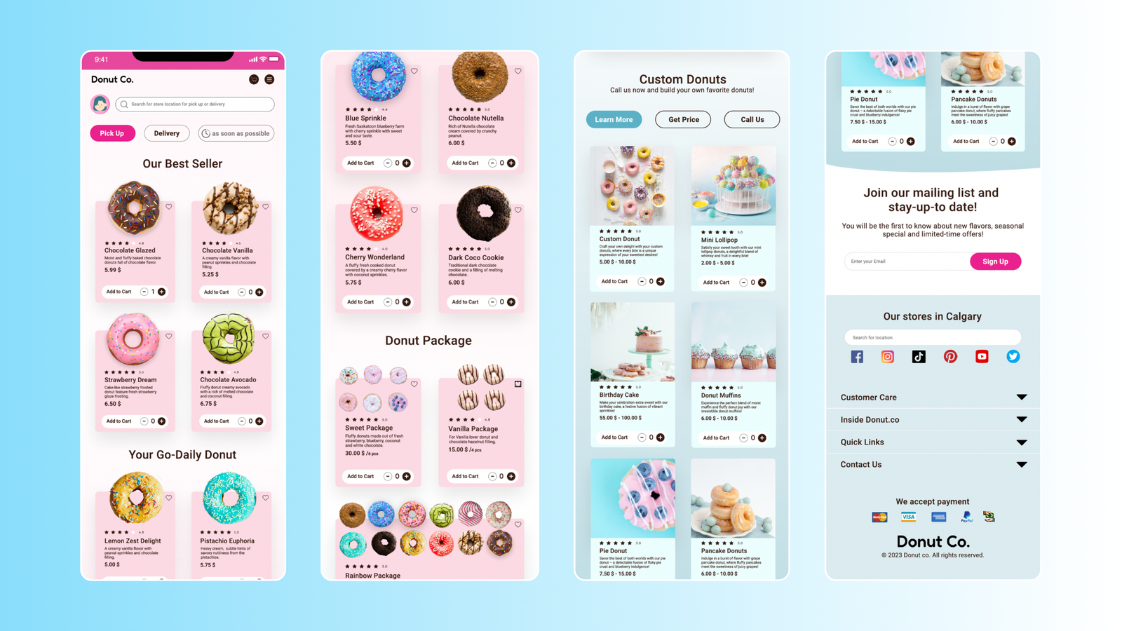 Beautiful Donut Mobile Design