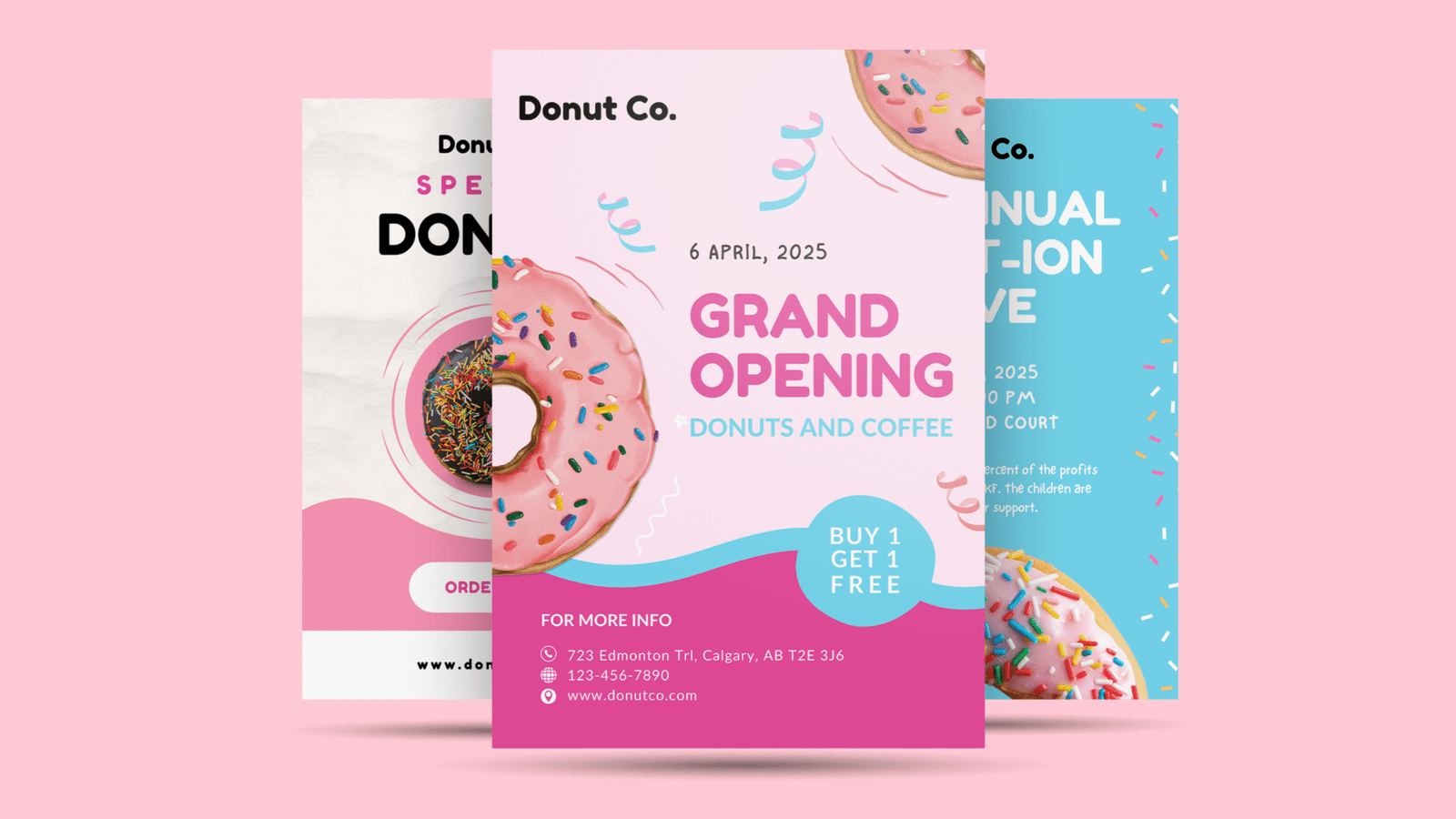Donut Co. Flyer Graphic Design