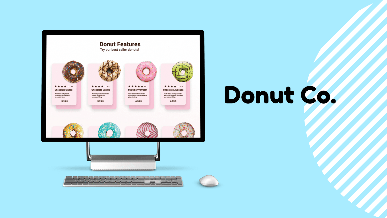 Donut Co. Menu Website Design