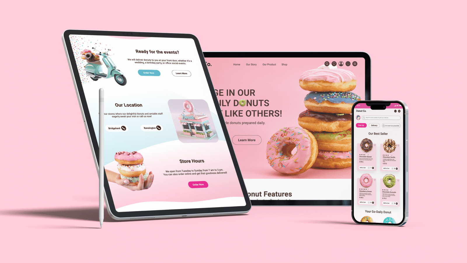 Donut Co. E-commerce Website Design