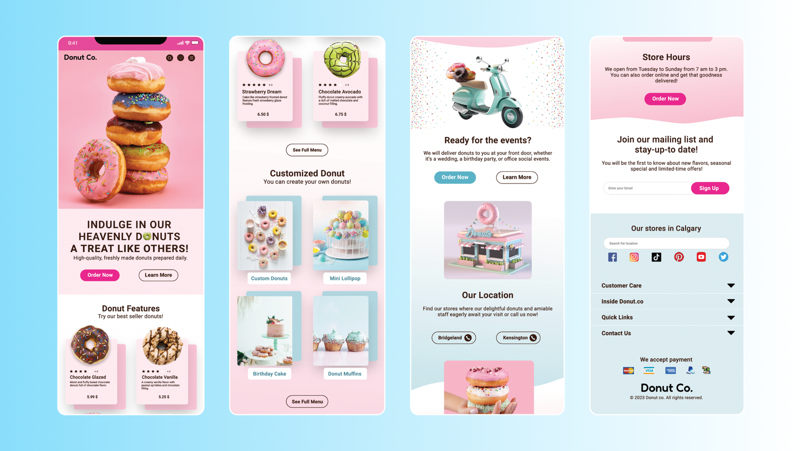 Mobile Design for Bakery