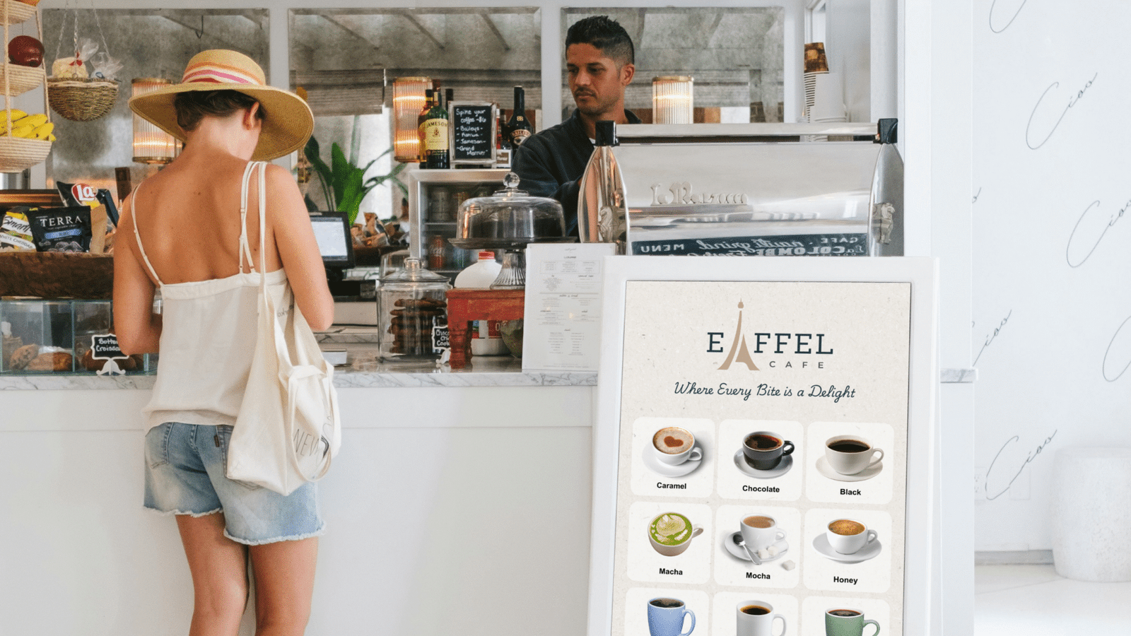 Eiffel Cafe Menu Design