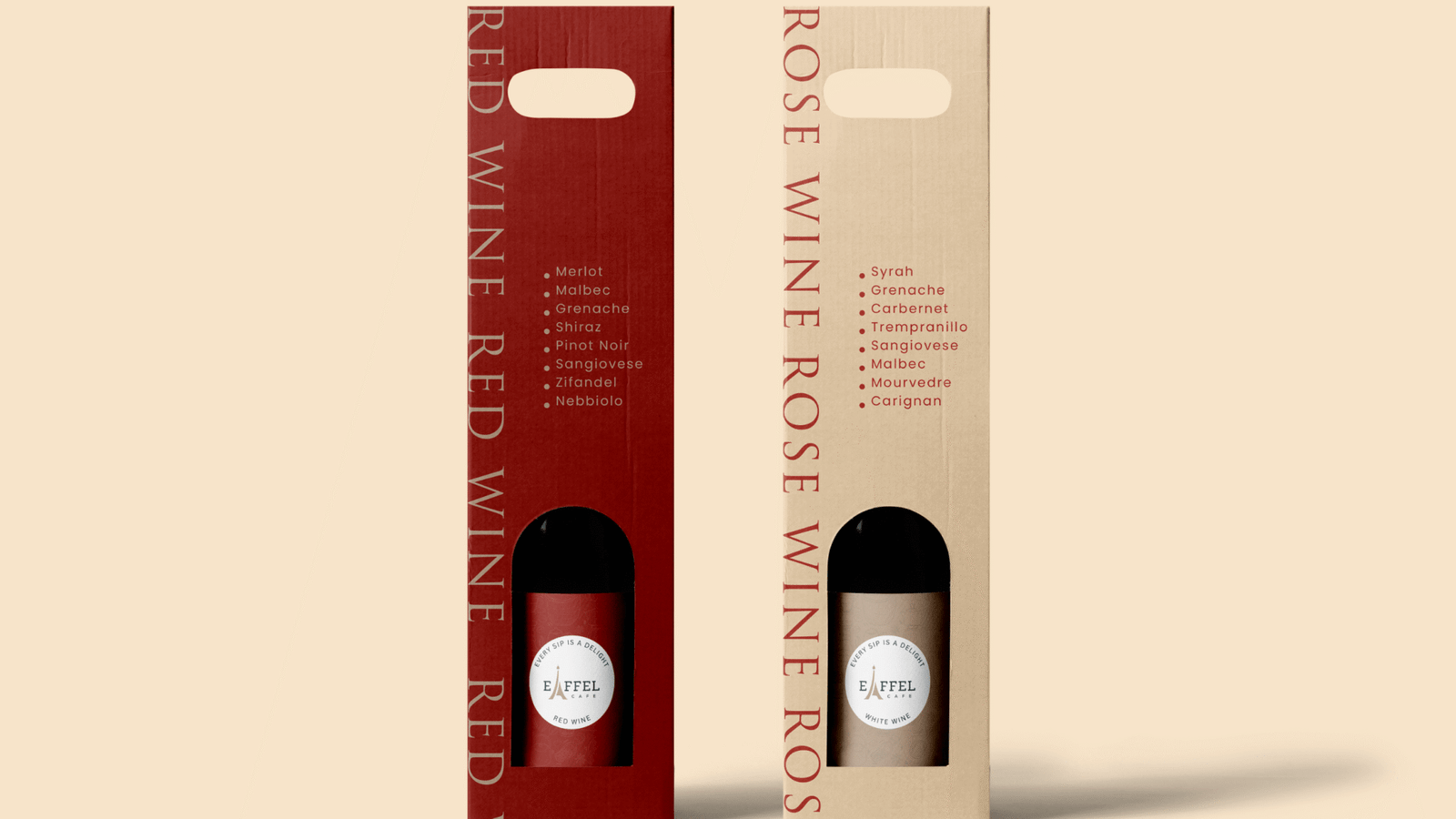 Eiffel Cafe Box Logo Design