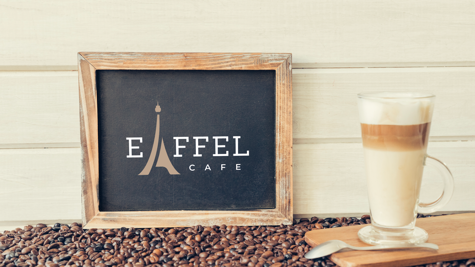 Eiffel Cafe Black Board