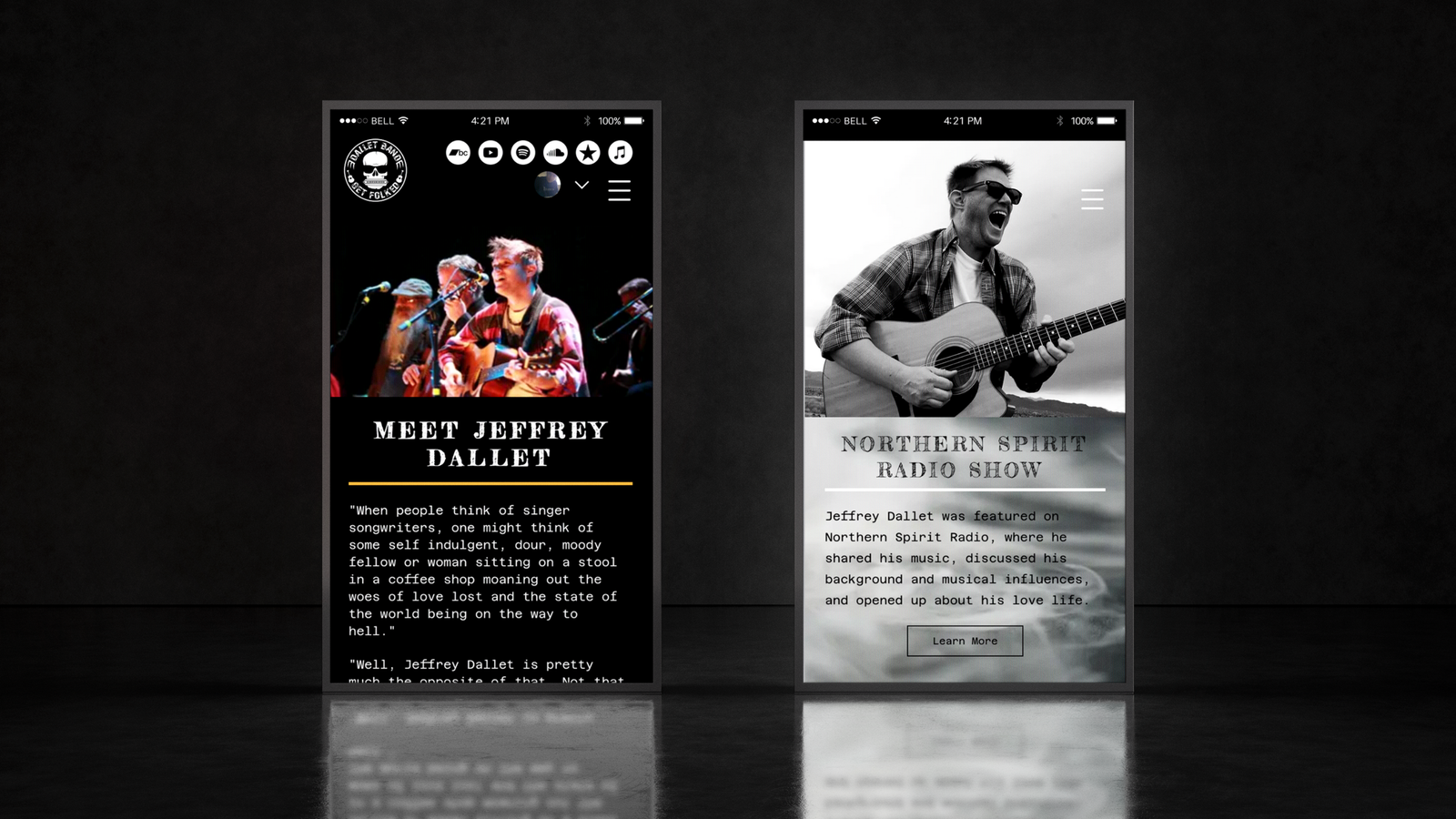 Jeffrey Dallet Mobile View