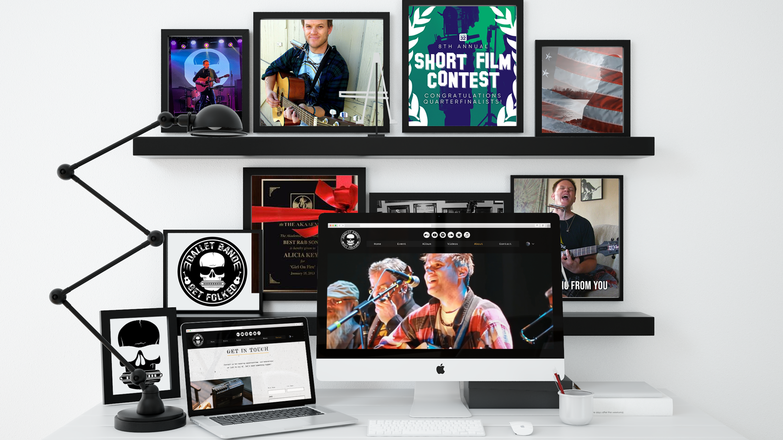 Jeffrey Dallet Website Design on Wix