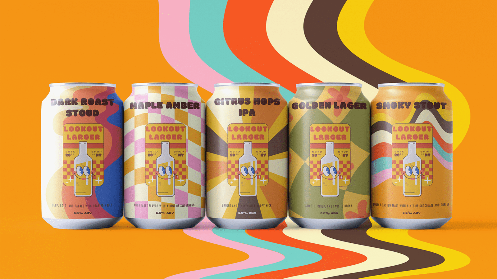 Lookout Larger Beer Logo Design