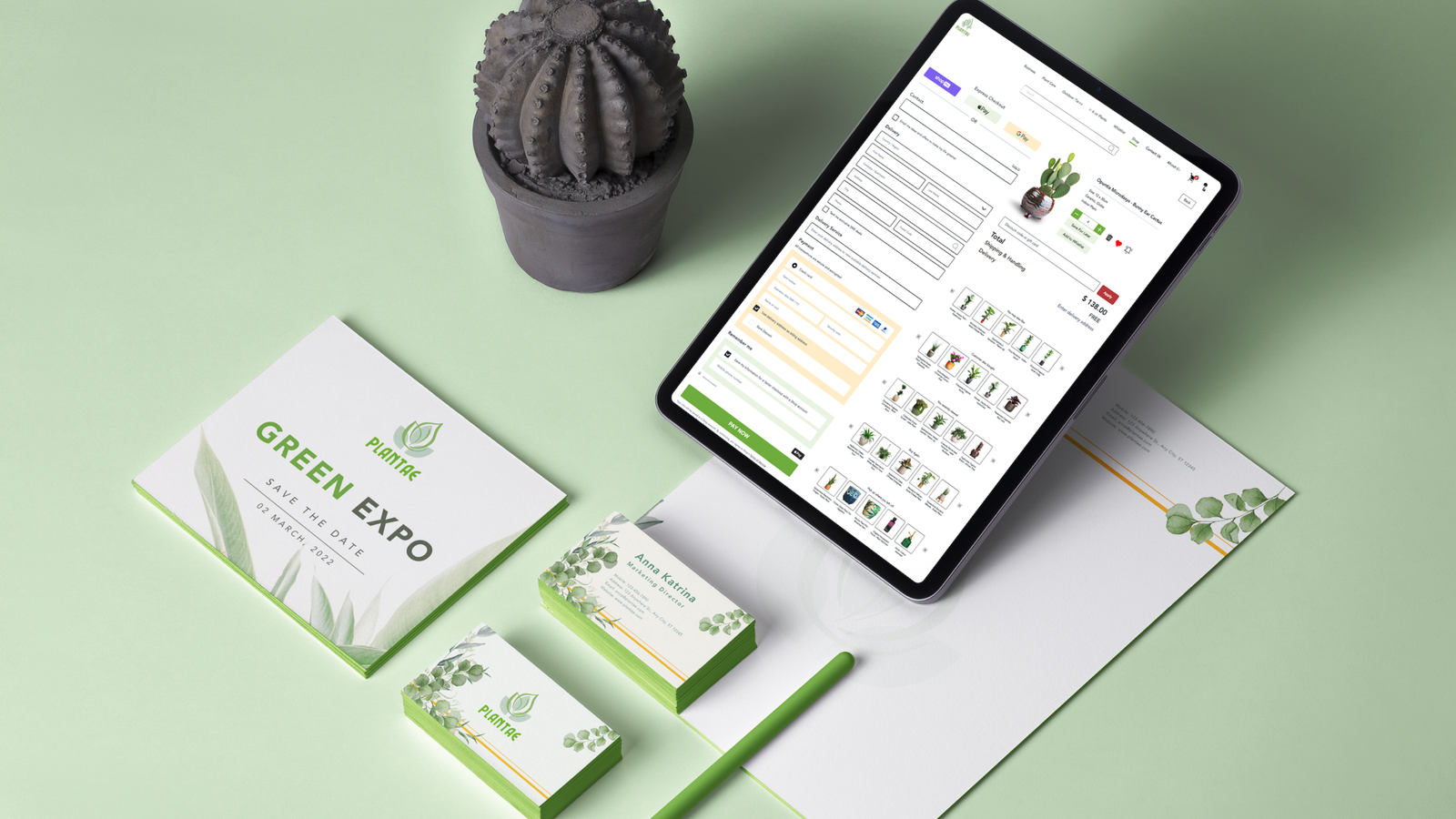 Plantae filter menu design