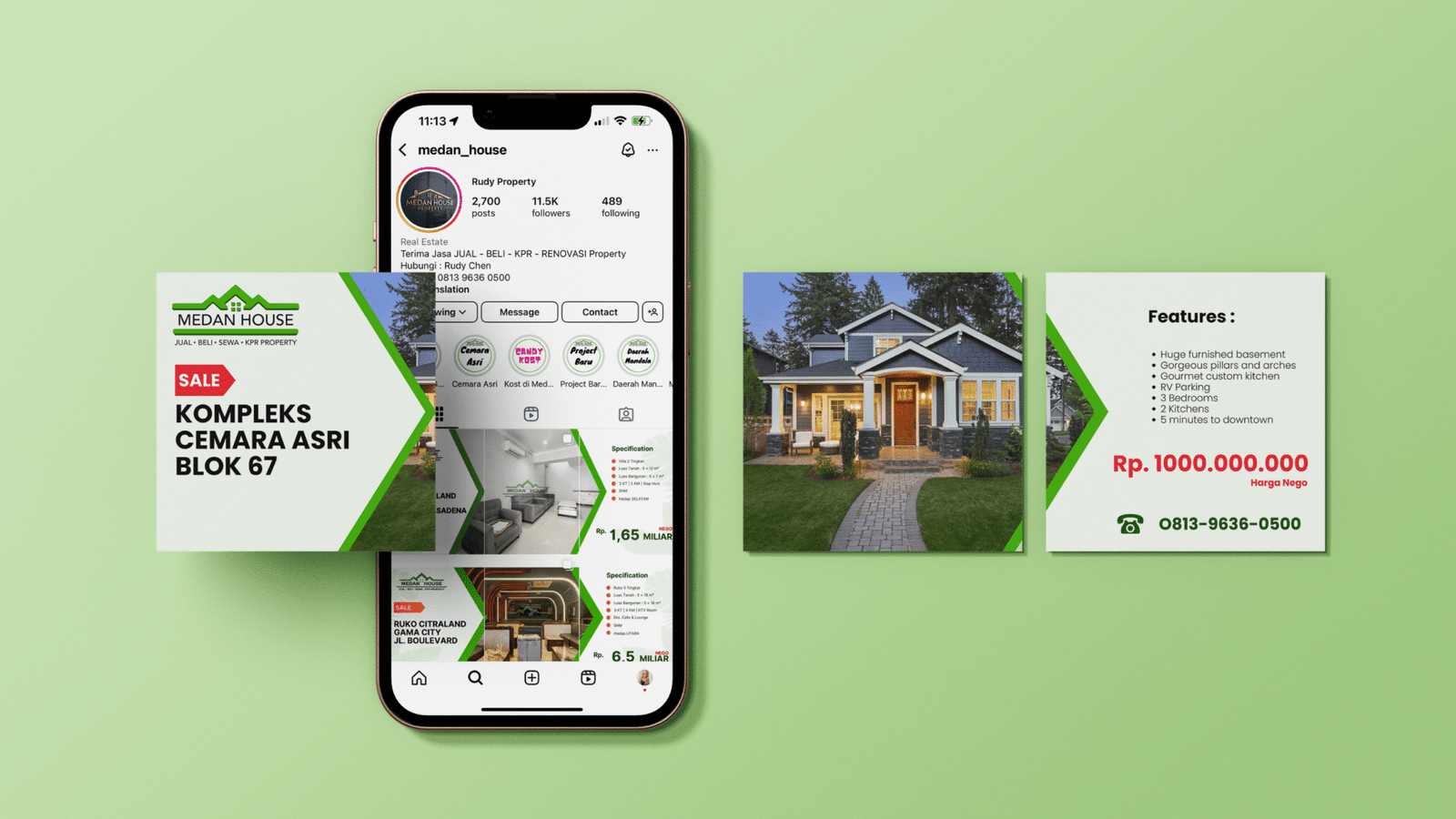 Medan House Social Media Graphic