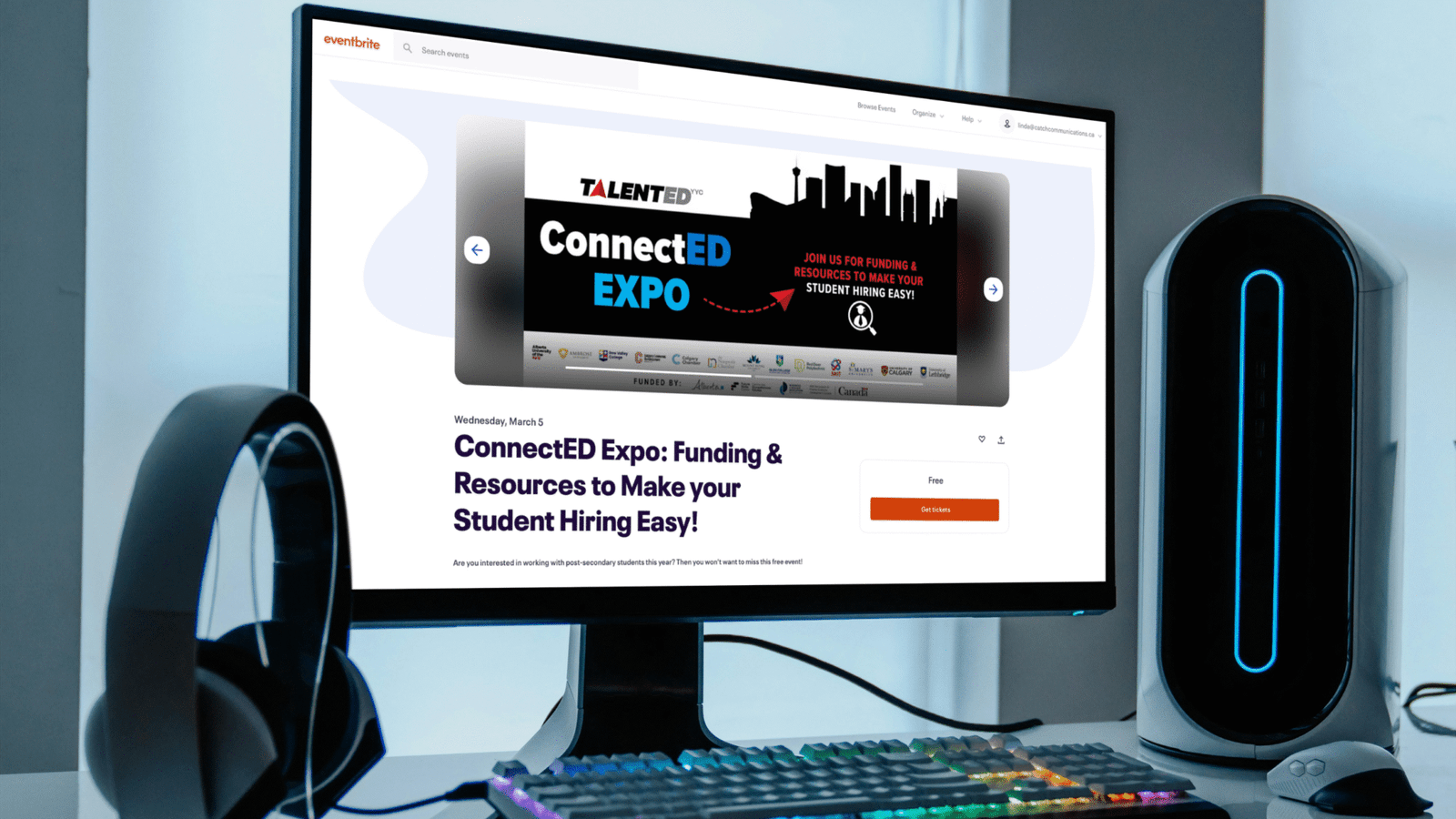 TalentED YYC Social Media Graphic Connected Expo