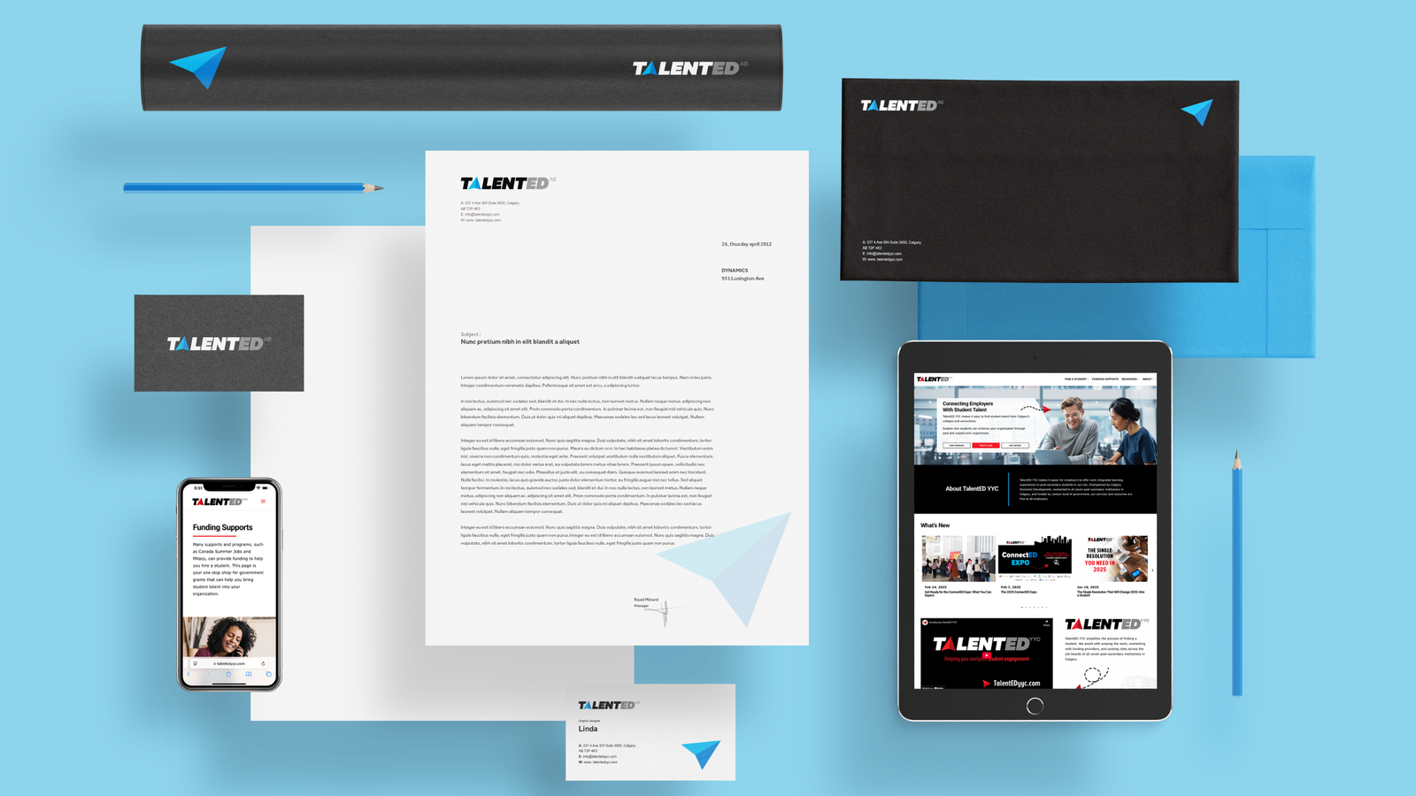 TalentED AB stationery