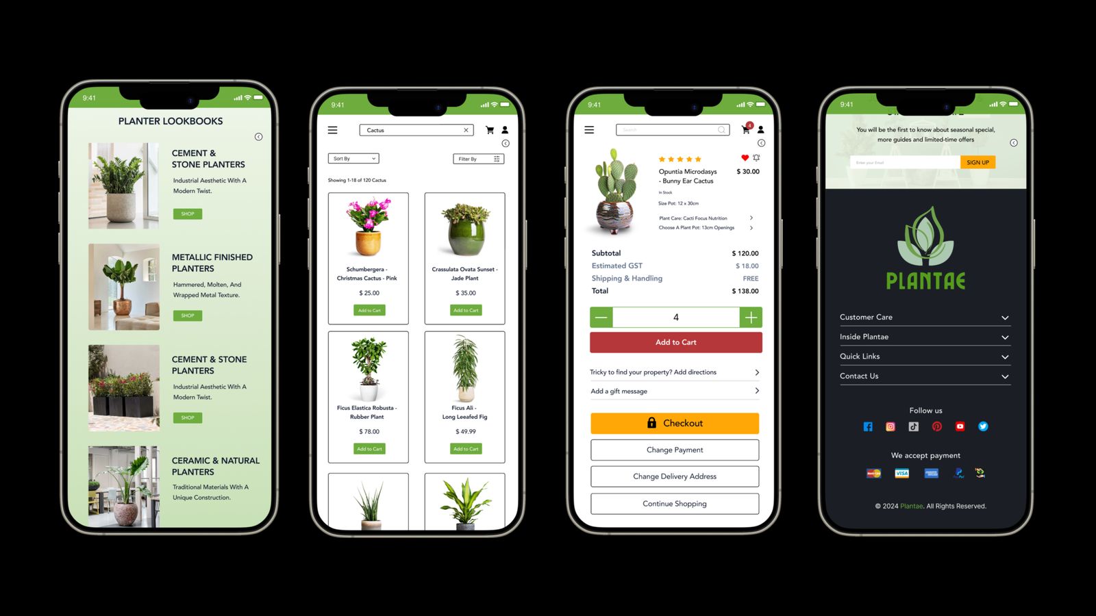 E-Commerce Plante Mobile Design