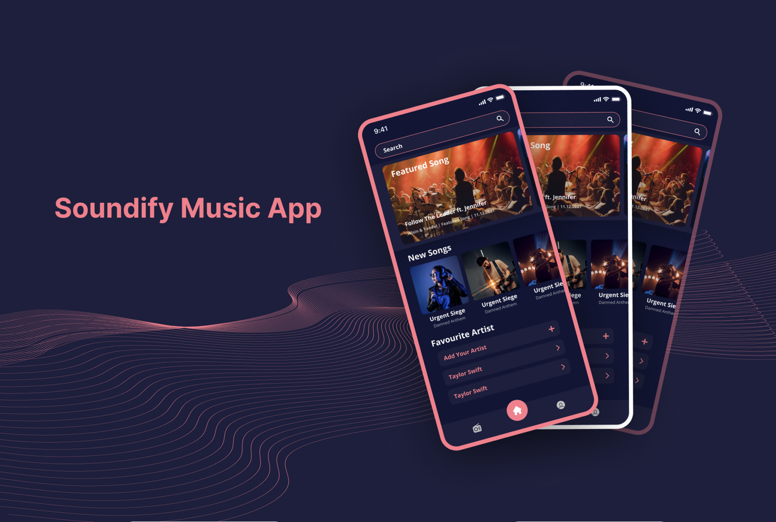 Soundify Music App App Rose