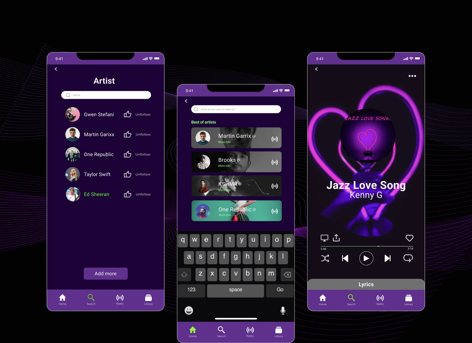 Soundify Music App Purple 1