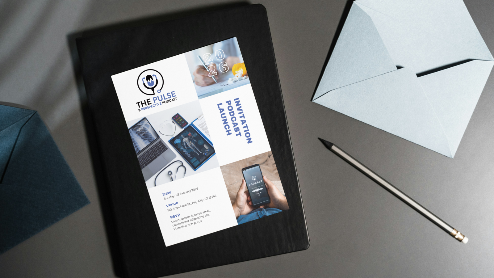 The Pulse and Perspective Podcast Logo Design