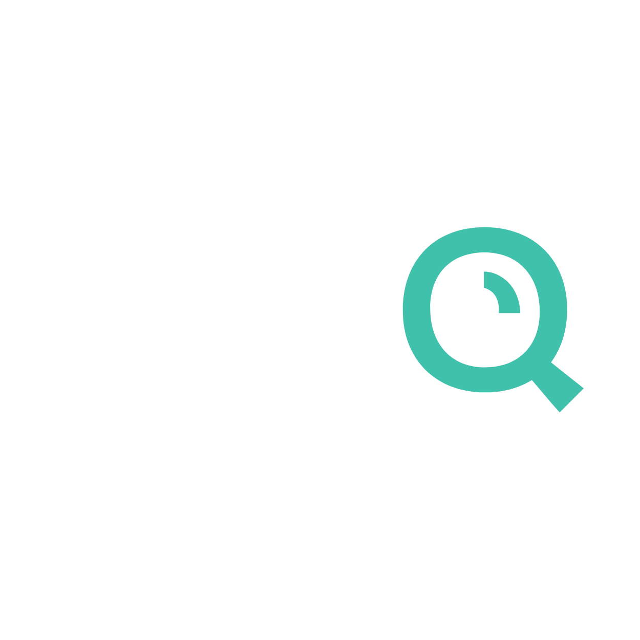 Logo with text and clock symbol - OraQ