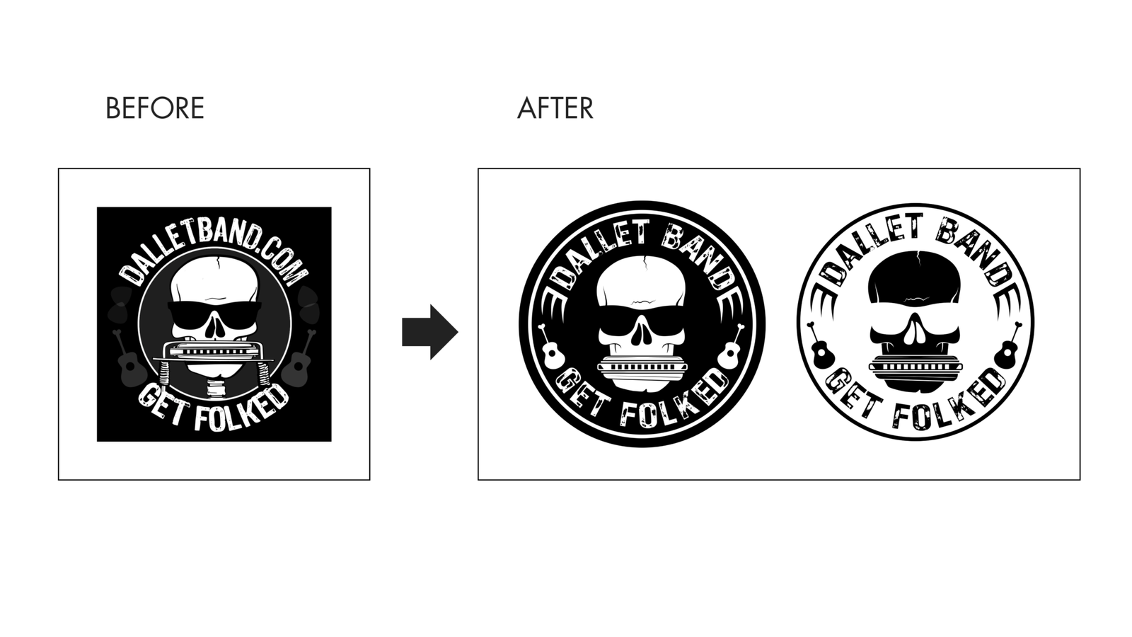 logo refinement Before and after