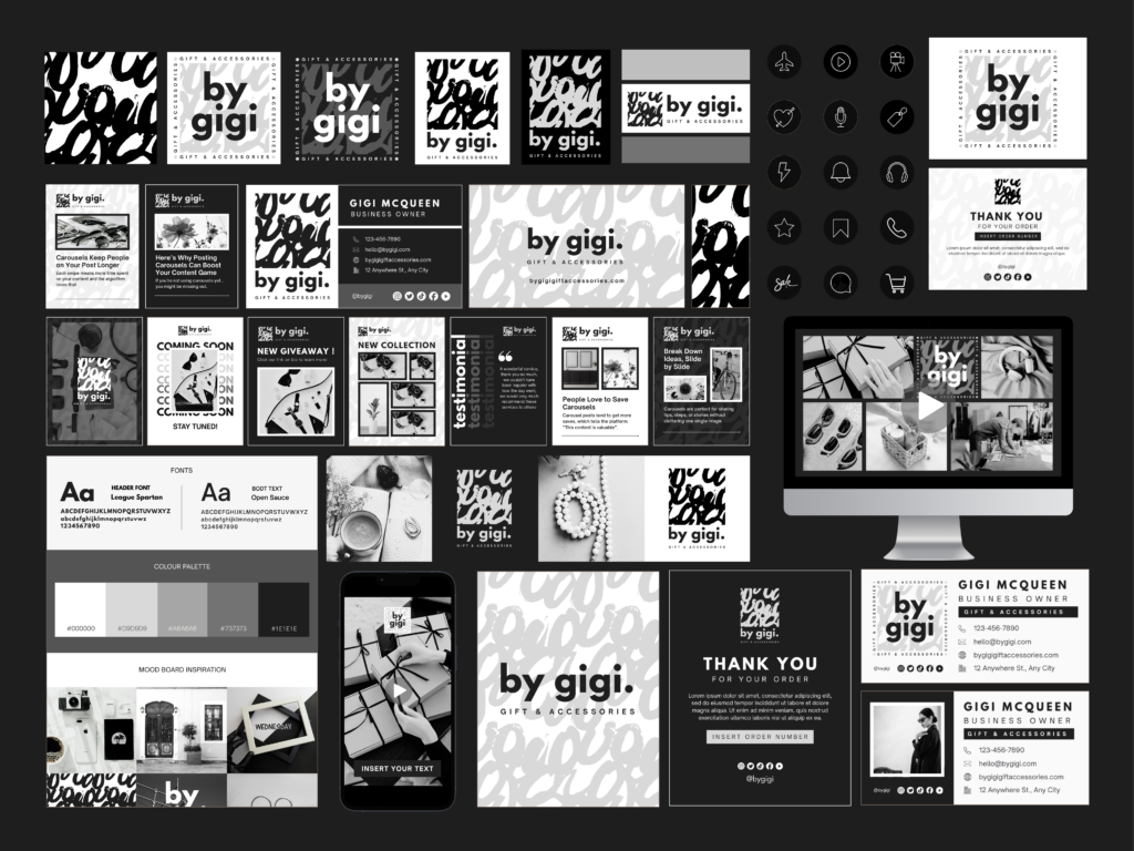 Full Branding Kits Canva template ready to use - By Gigi