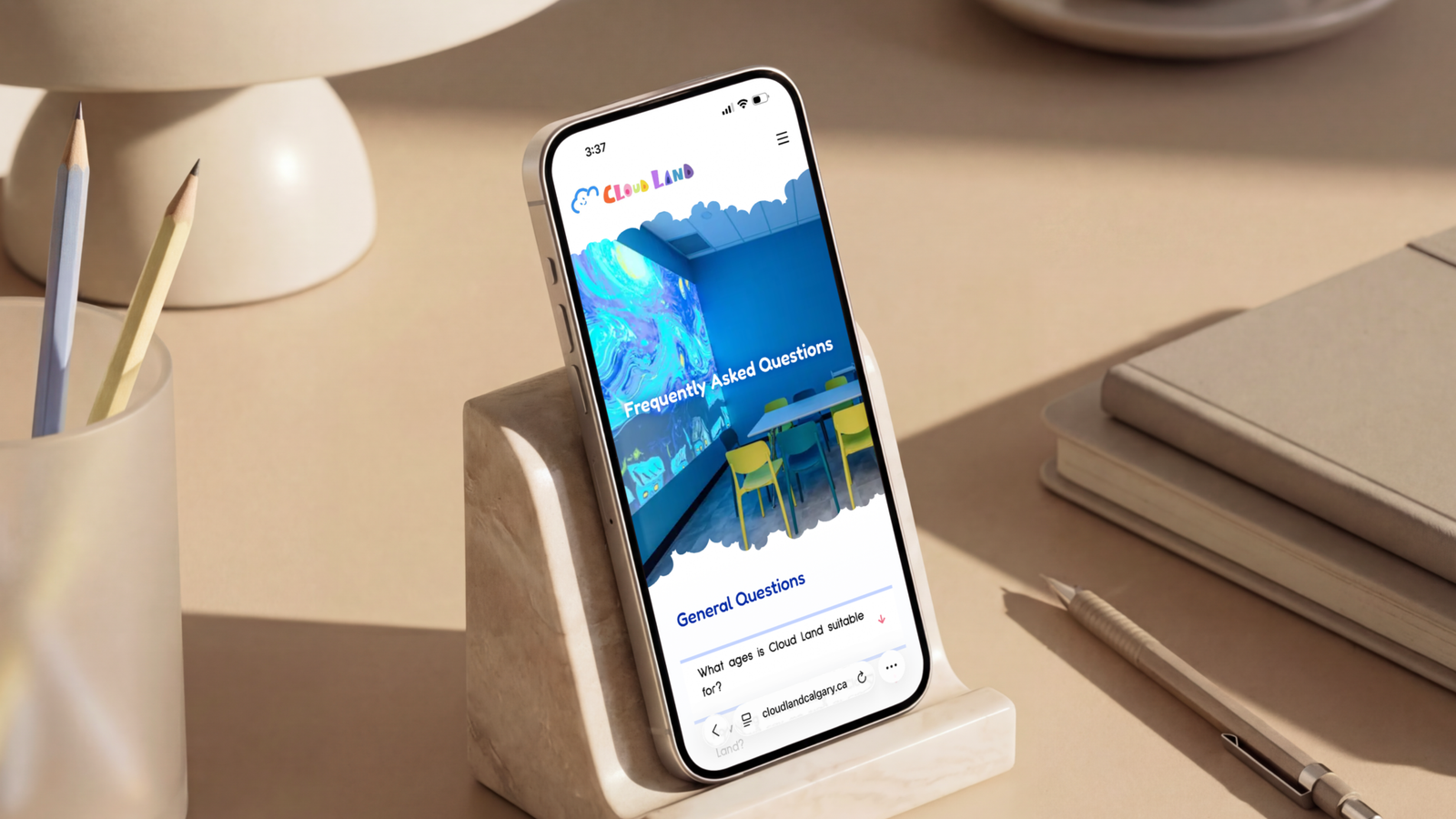 Cloud Land mockup website 5