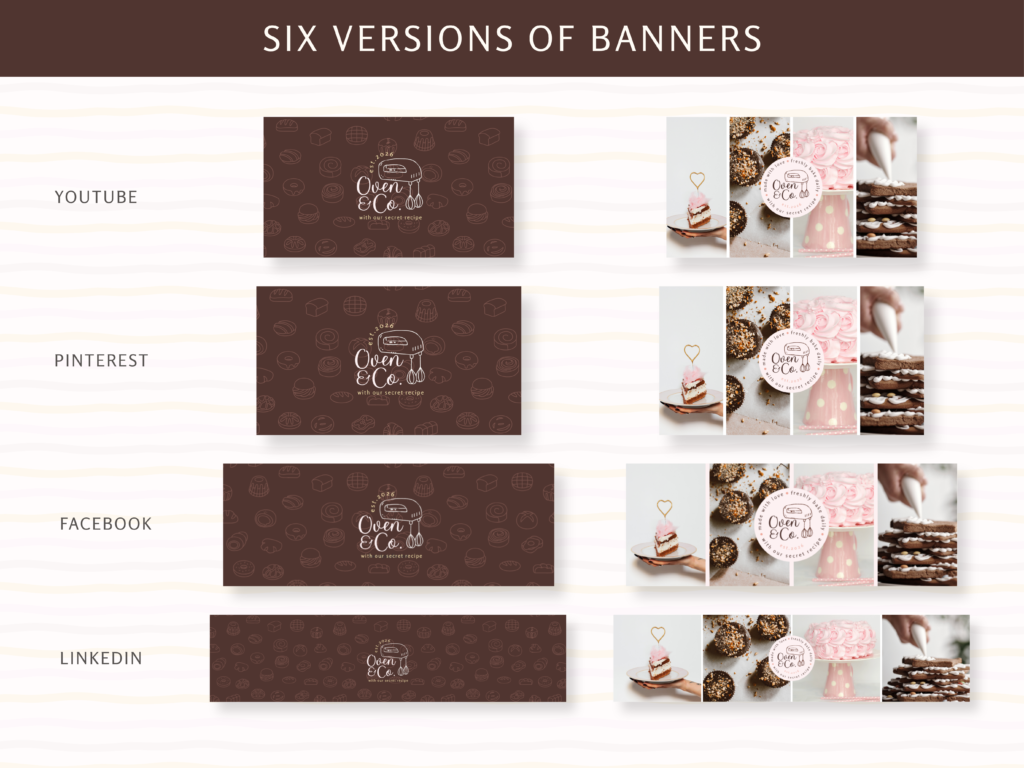 Branding Kits Canva template ready to use - Olive & Co. Banners