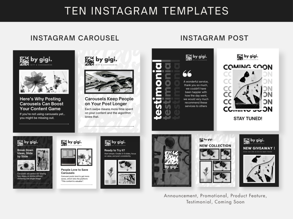 Branding Kits Canva template ready to use - By Gigi social media templates