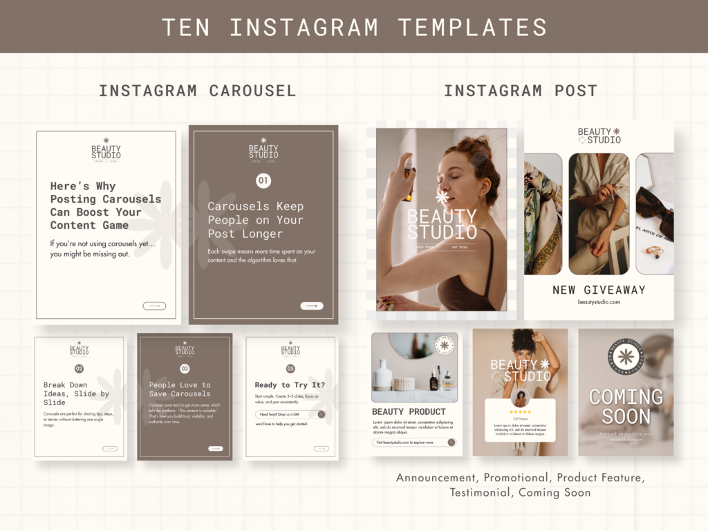 Branding Kits Canva template ready to use - Social Media Templates