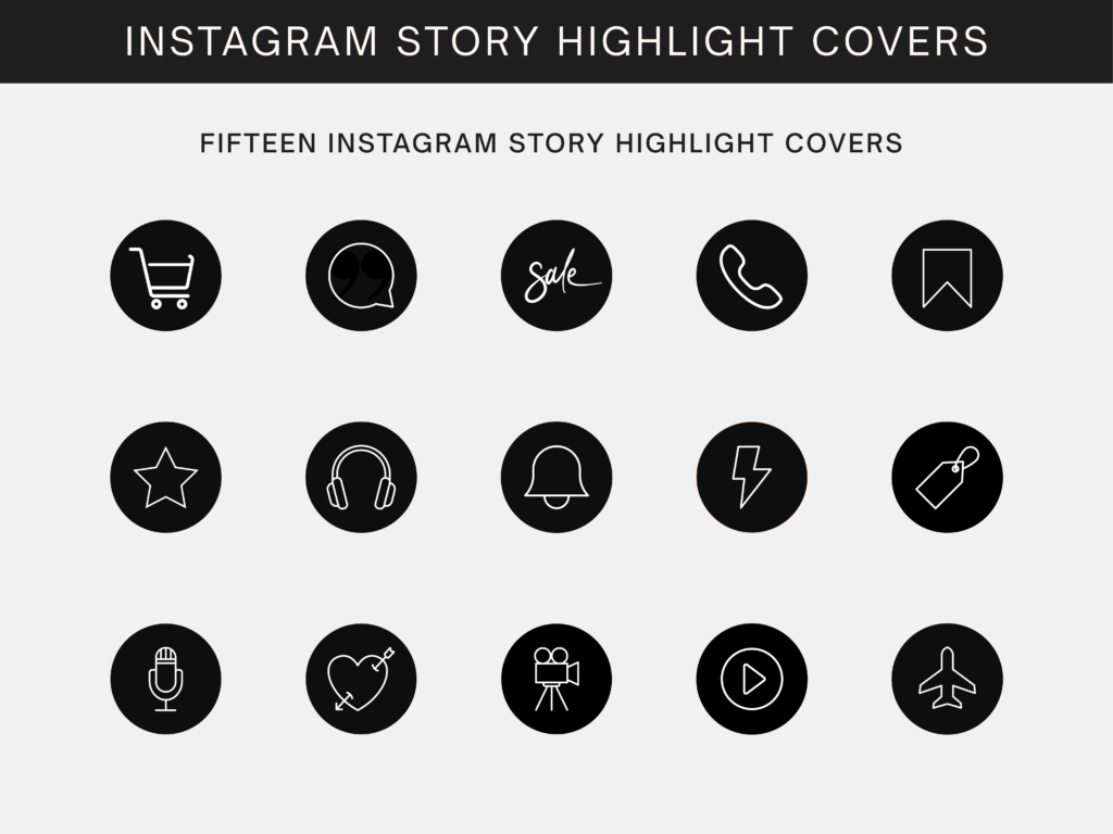 Branding Kits Canva template ready to use - Instagram Icons - By Gigi