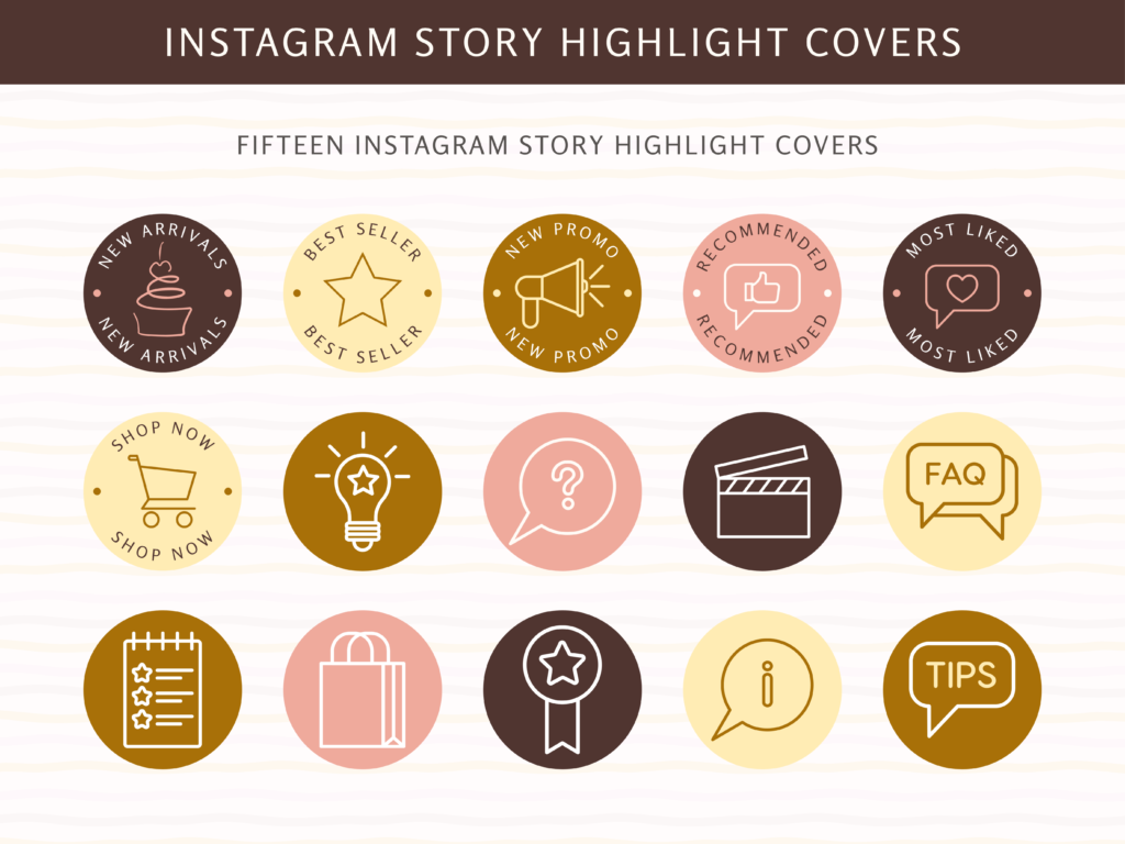 Branding Kits Canva template ready to use - Olive & Co. Instagram icons