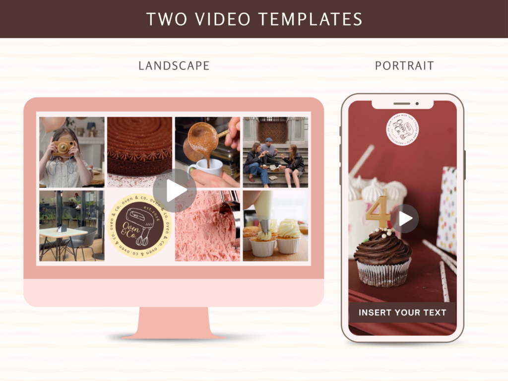Branding Kits Canva template ready to use - Olive & Co. video templates
