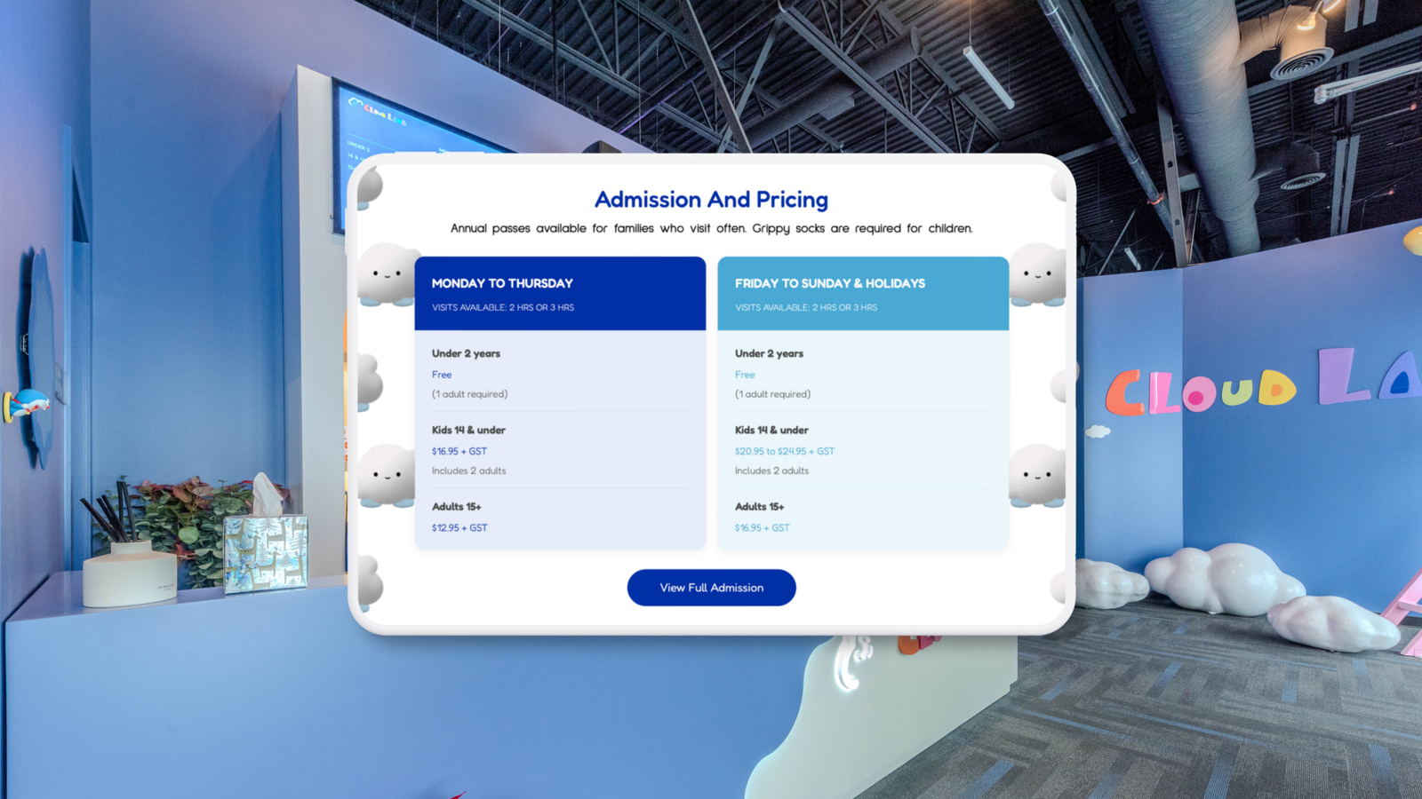Cloud Land mockup website 9