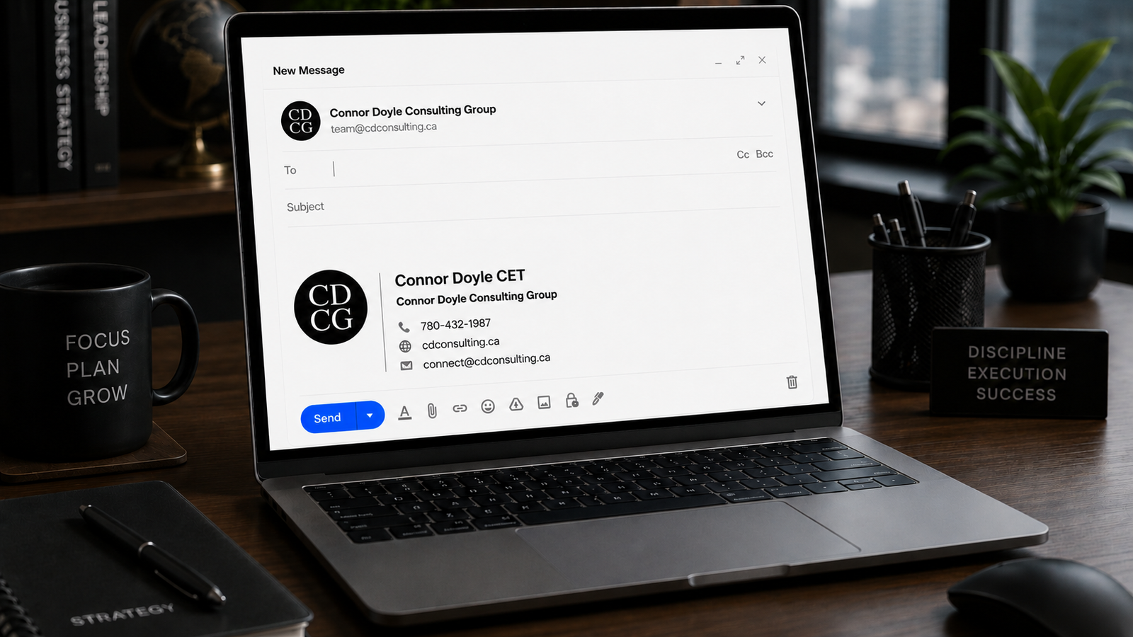 CDCG icon on Email profile