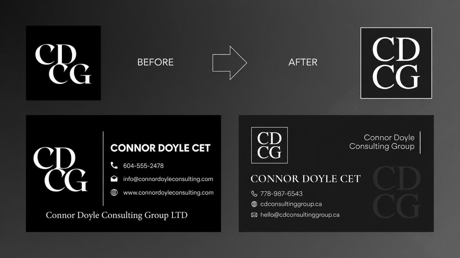 CDCG Logo after vs before